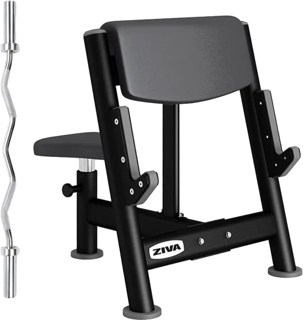 Scott lavice ZIVA a vedle ní postavená EZ osa v 01.fitness