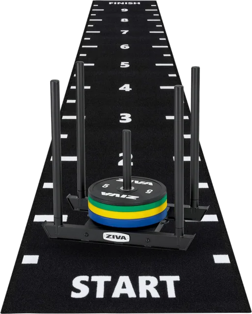 Saně ZIVA XP Power Sled 2.0 na sprint dráze START/FINISH v 01.fitness